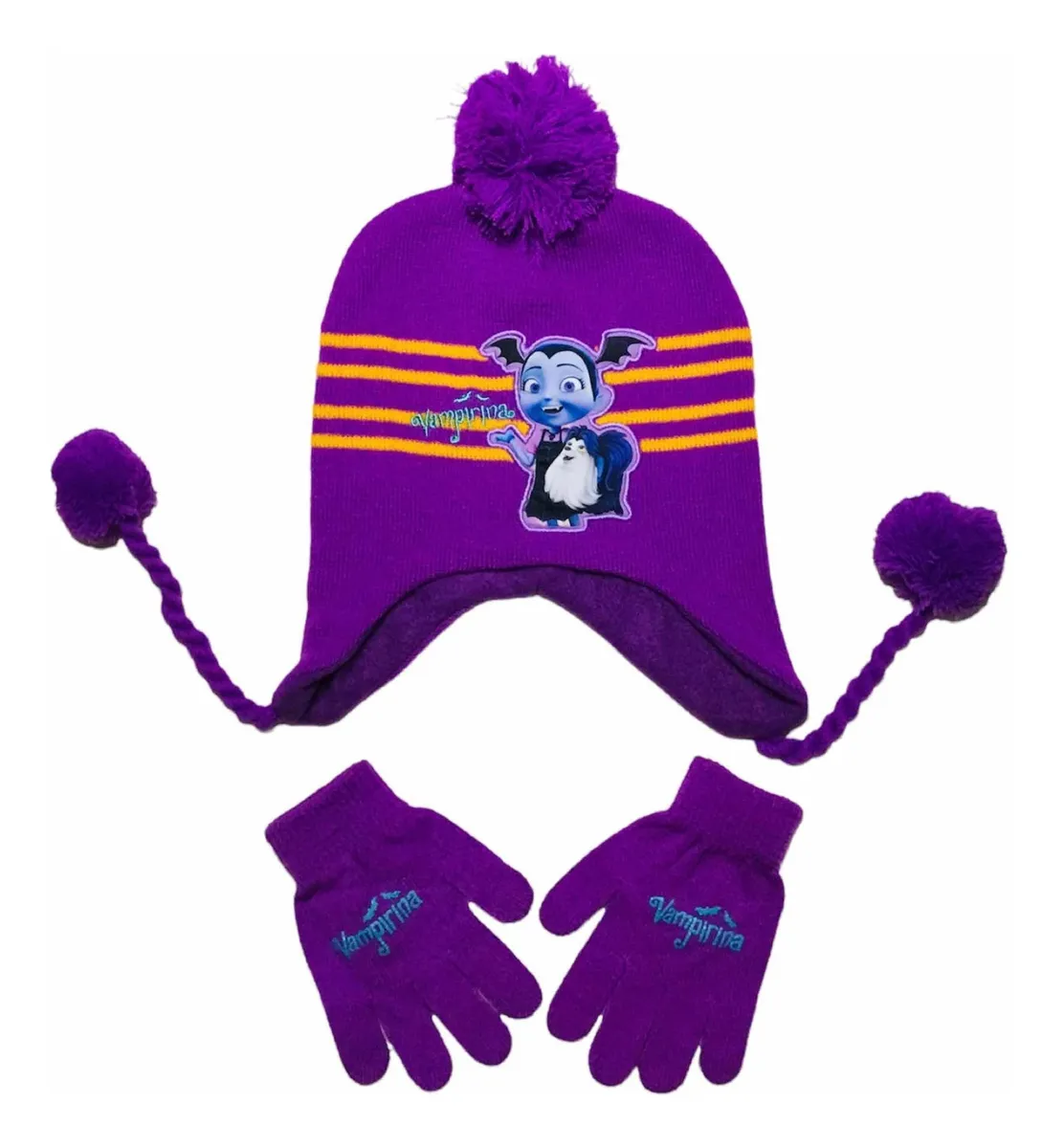 Set de Gorro y Guantes Disney para Niñas (3 a 8 Años)