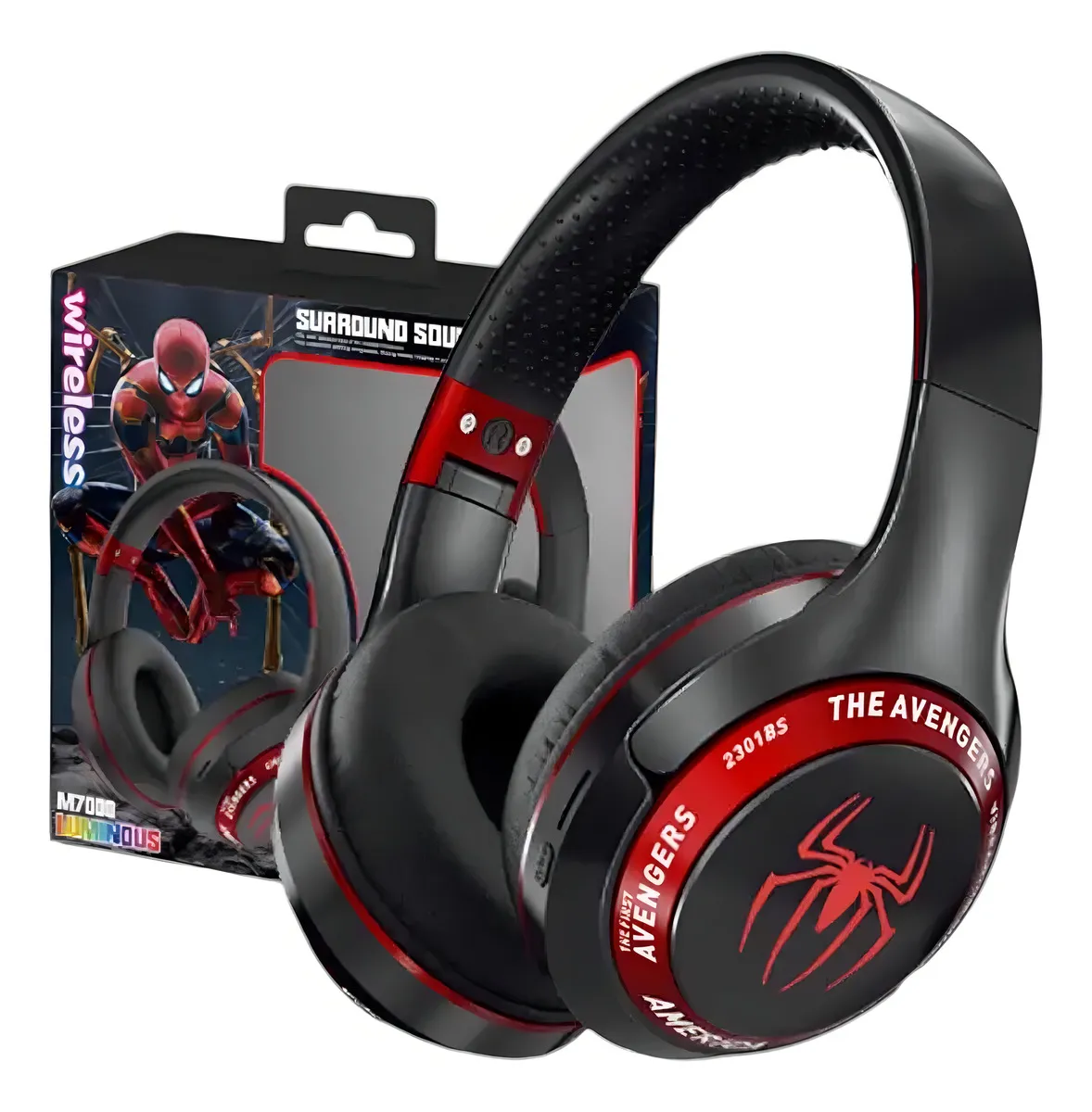 Audifonos Inalambricos Plegables Spiderman