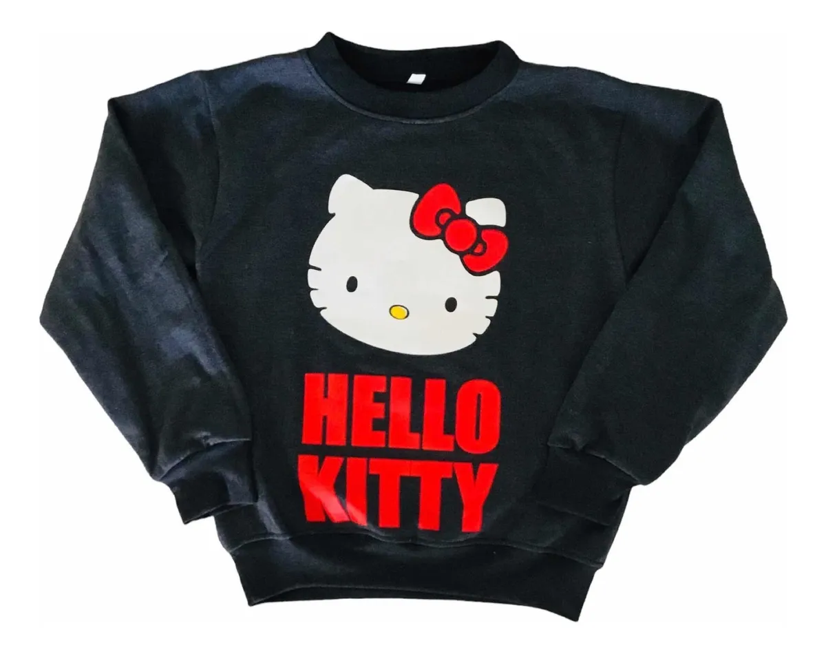 Polerón Hello Kitty Niña Invierno Afranelado