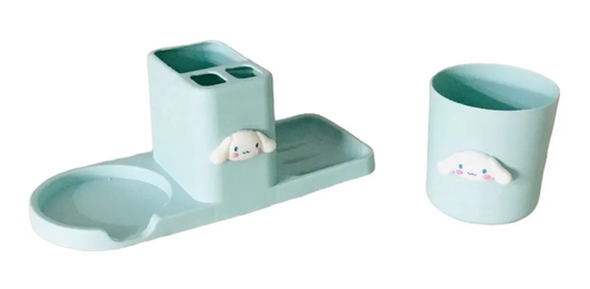 Porta Cepillo Vaso Y Jabonera Cinnamoroll