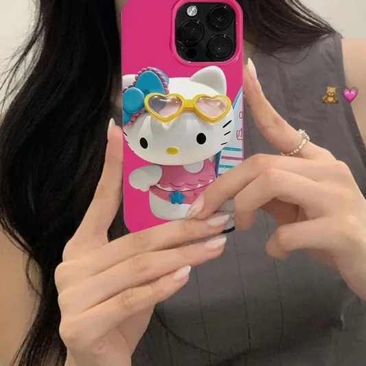 Carcasa Hello Kitty Playera 3D para iPhone