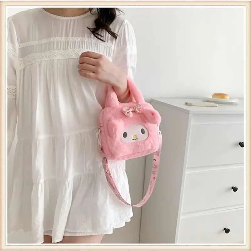 Cartera Kuromi y My Melody de Felpa