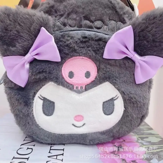 Cartera Bandolera Pequeña de Peluche Personajes Sanrio