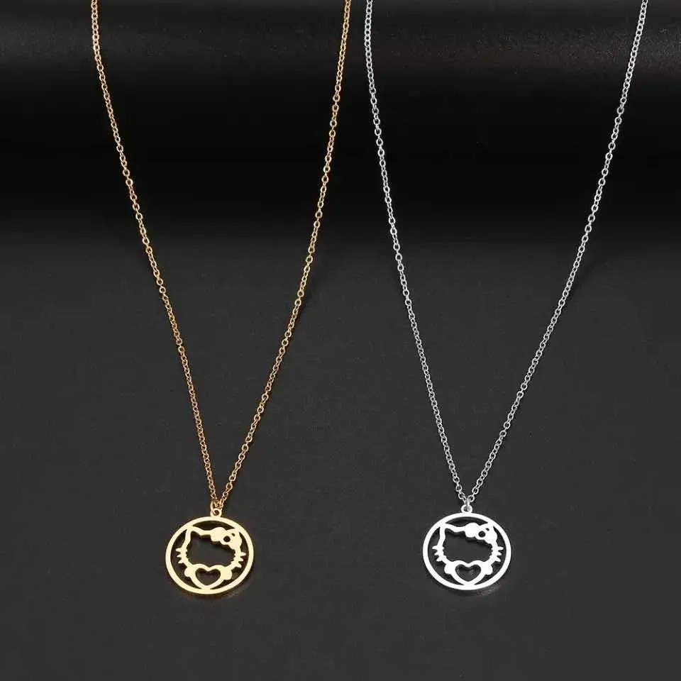 Collar Hello Kitty de Acero Inoxidable