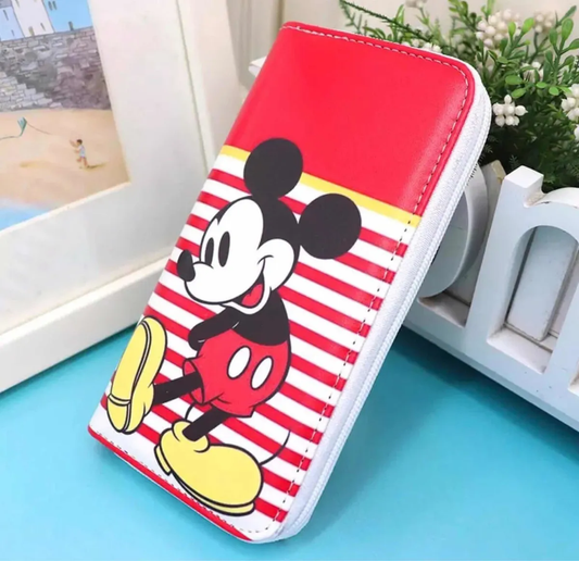 Billetera Vertical Disney Mickey y Minnie Mouse