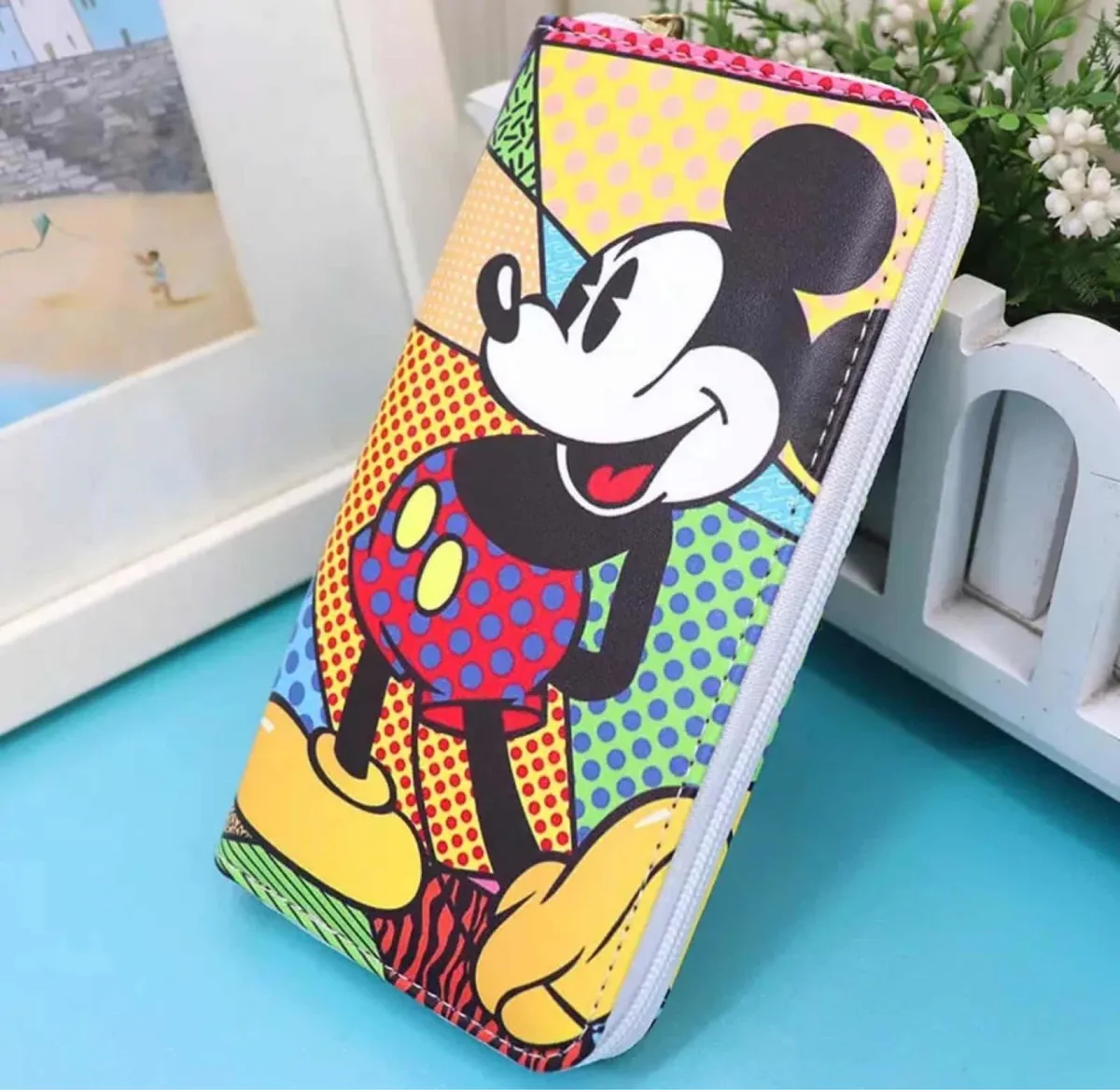 Billetera Vertical Disney Mickey y Minnie Mouse