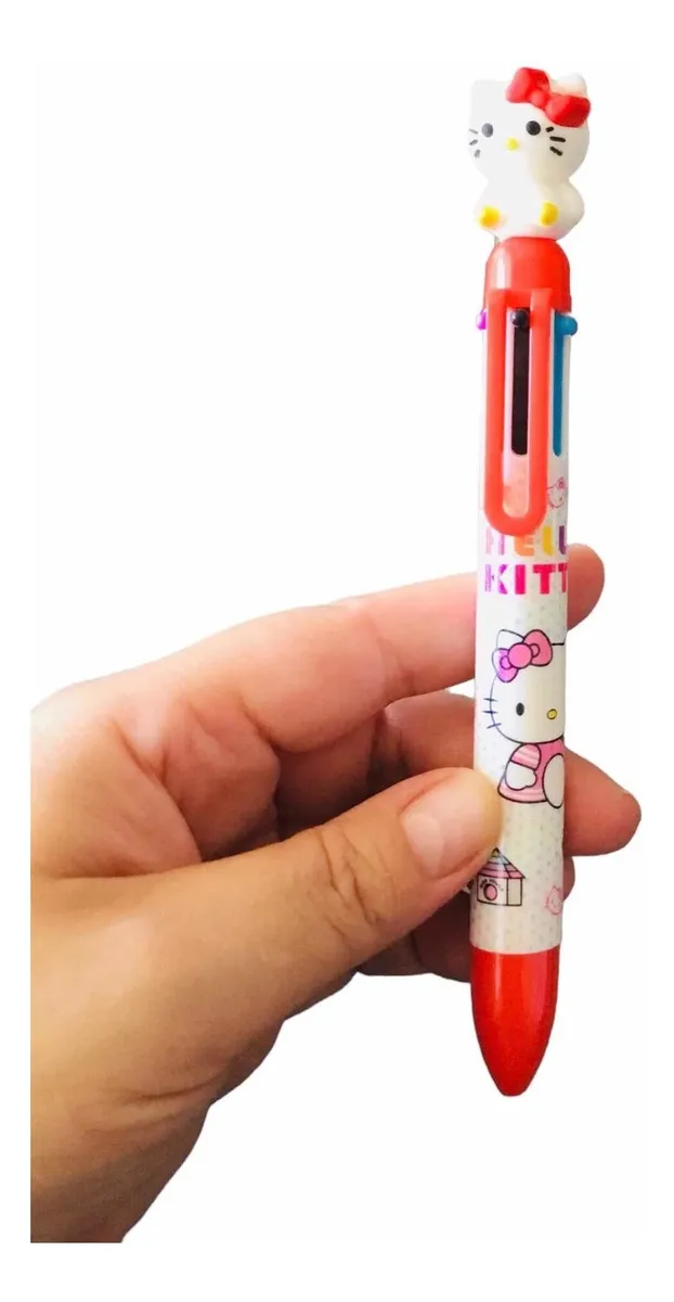 Lápiz Pasta Hello Kitty 6 colores en 1