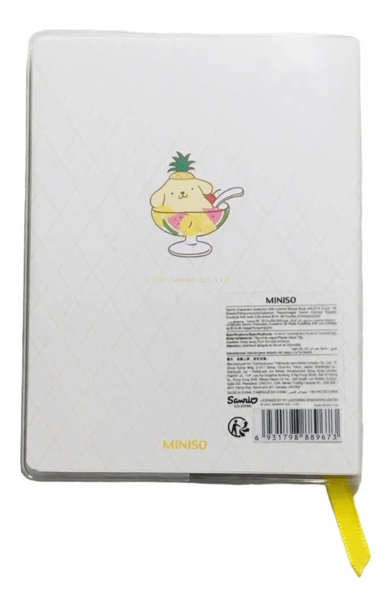 Libreta Original Sanrio 14,5 X 11 X 1,5 Cms