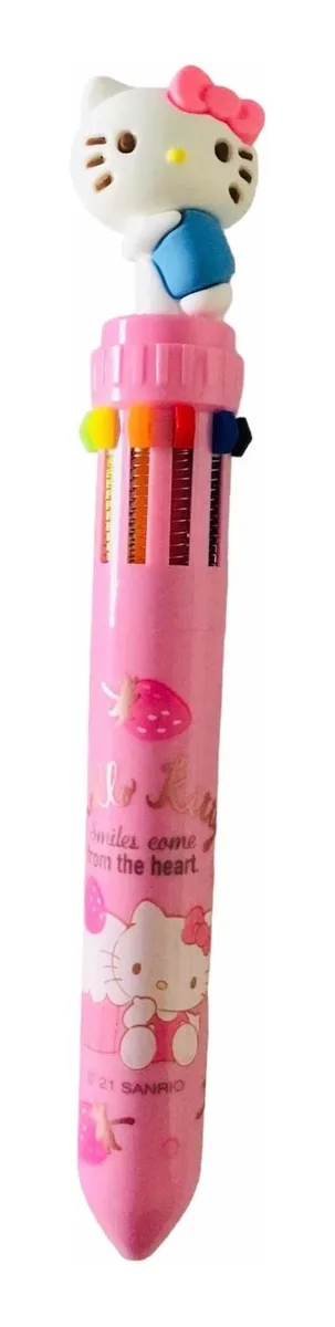 Lápiz Hello Kitty 10 Colores En 1