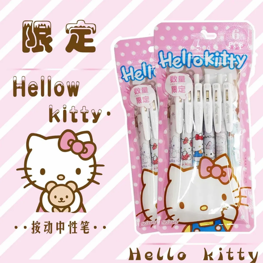 Set de 6 Lápices Gel Sanrio Hello Kitty
