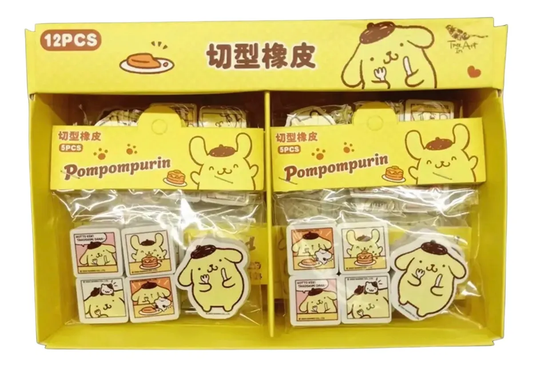 Set 5 Gomas De Borrar Pompompurin