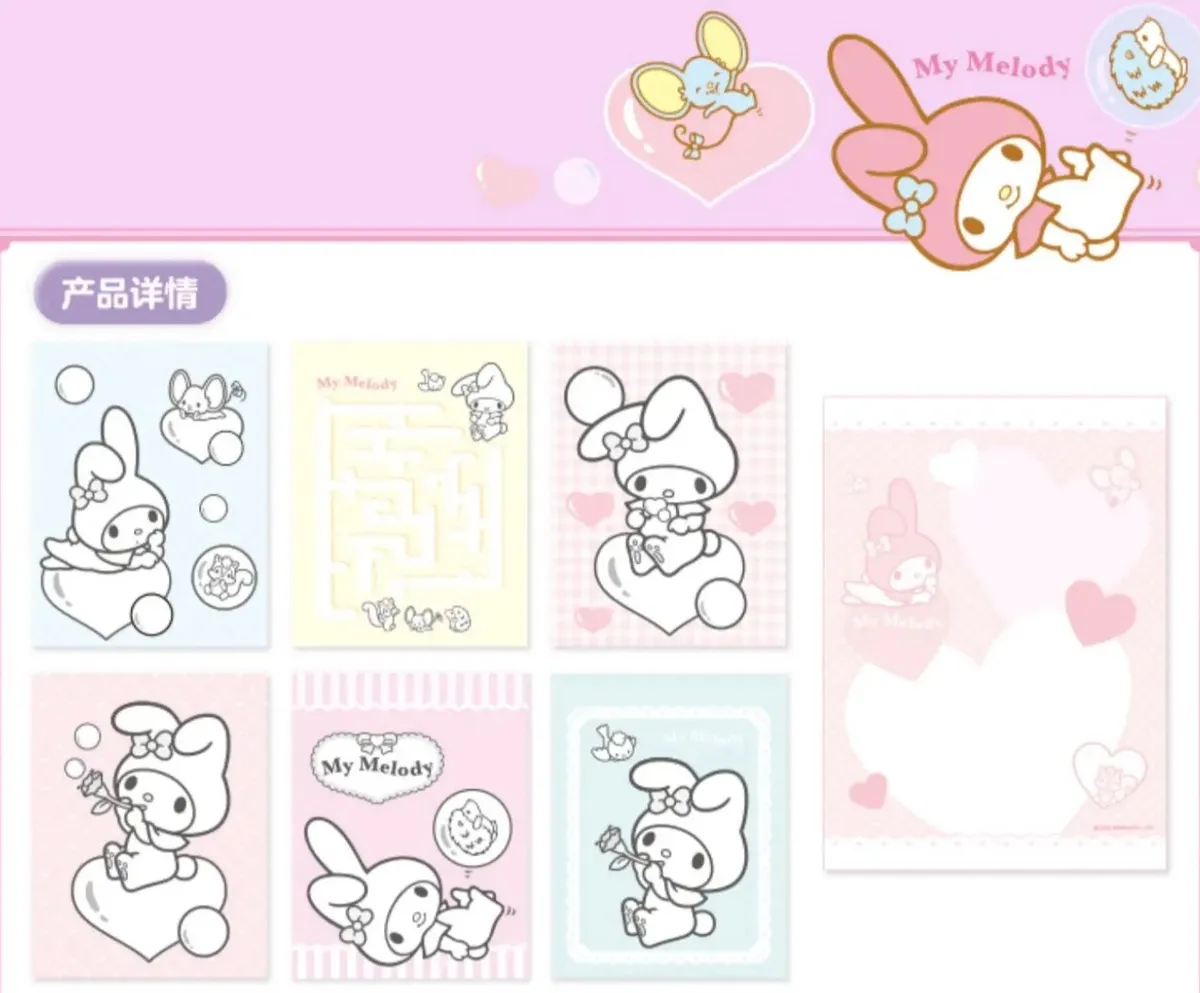 Set Para Colorear Amigos Sanrio