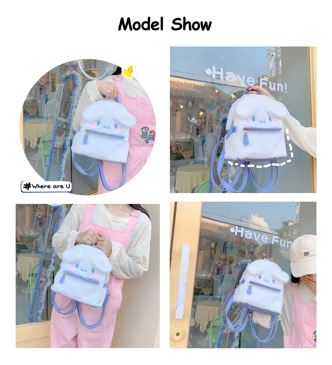Mochila de Peluche Cinnamoroll