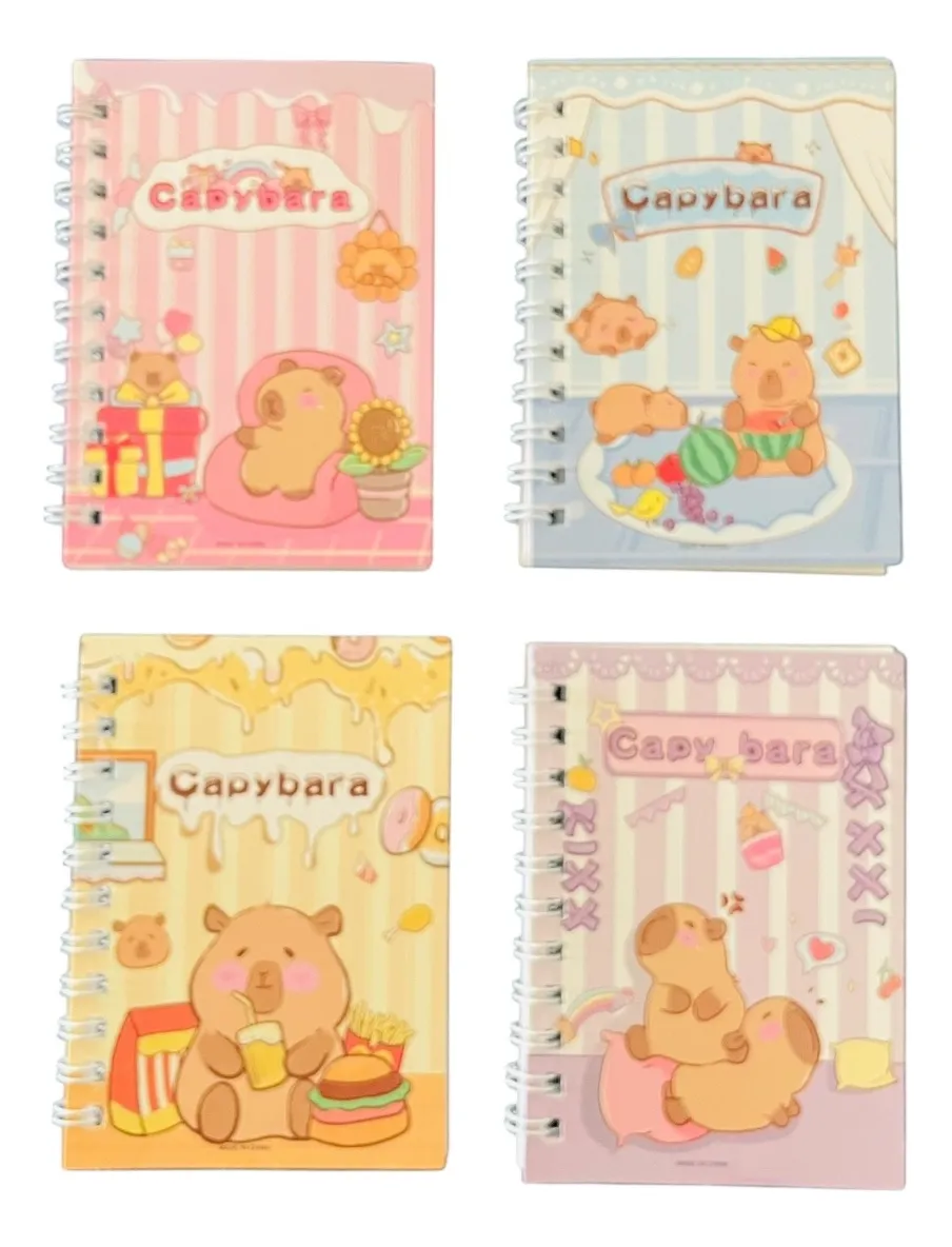 Set 4 Libretas Diseño Capibara