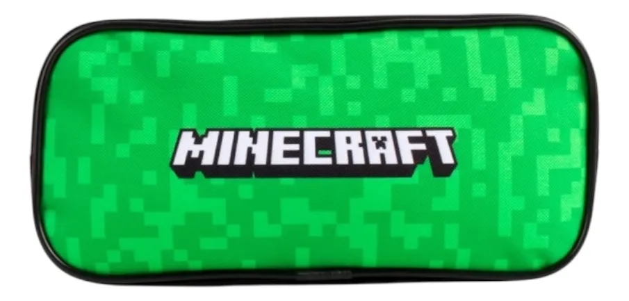 Estuche Escolar Doble Cierre Minecraft