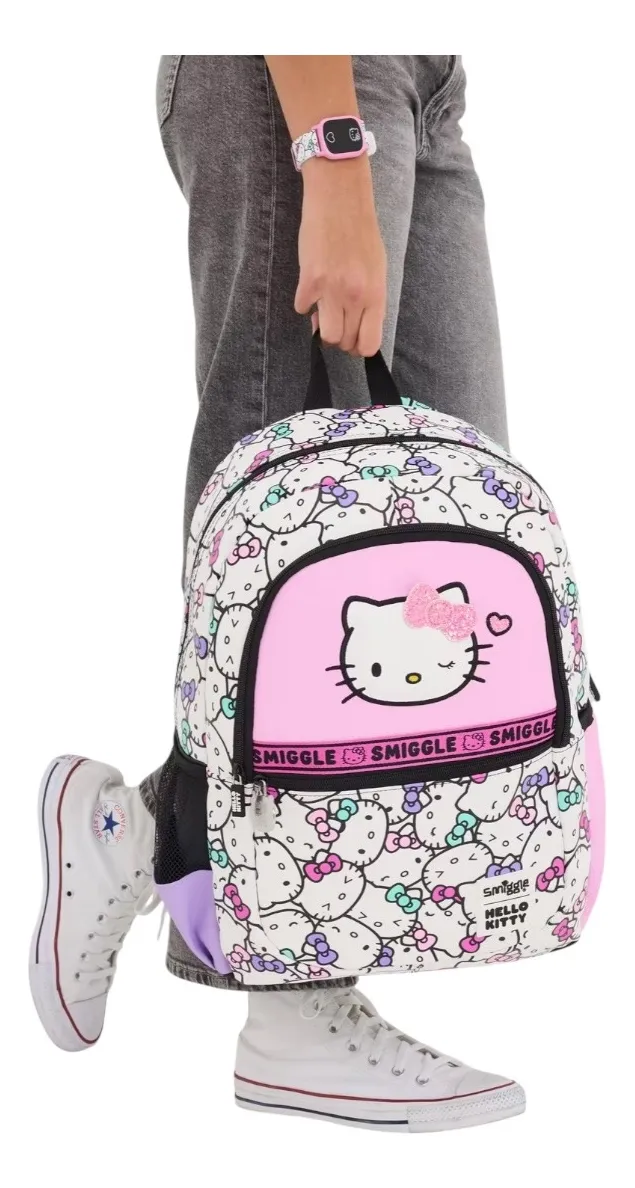 Mochila Smiggle Hello Kitty Impermeable 20L