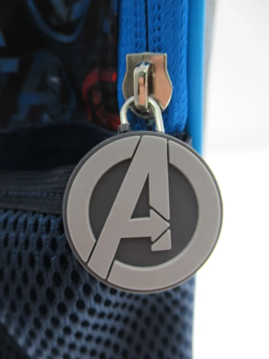 Tripack Mochila Escolar Con Ruedas Avengers (Mochila - lonchera - estuche)