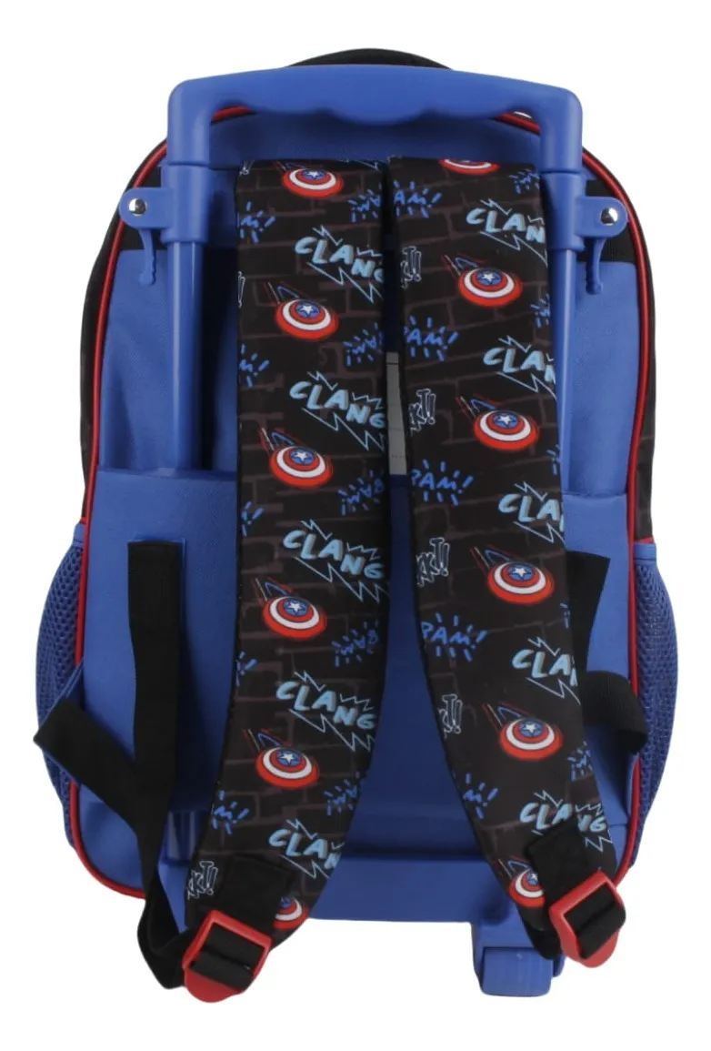 Mochila Escolar con Ruedas Capitán América 15 Litros