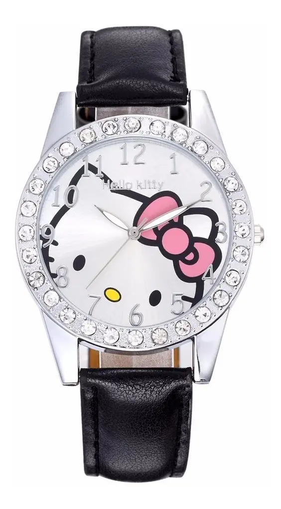 Reloj Hello Kitty Con Brillitos