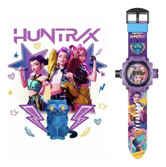 Reloj Digital Kpop Demon Hunters con Proyector