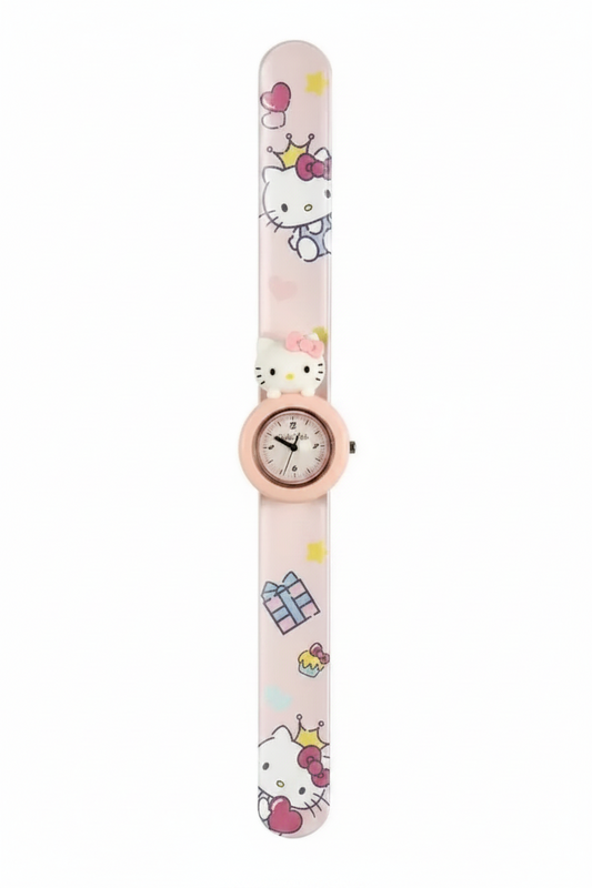 Reloj Hello Kitty con Pulsera Silicona Ajustable