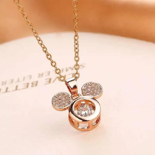 Collar Mickey Mouse con Circones & Baño de Oro