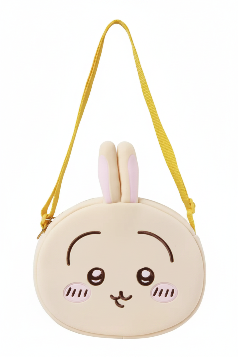 Cartera de Felpa Chiikawa con Correa Ajustable