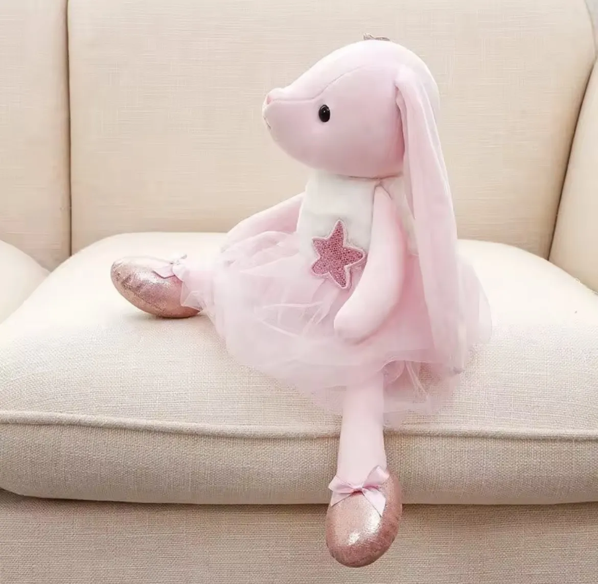 Peluche Conejita Orejas Largas para Niños