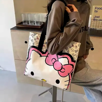 Bolso Grande de Lona Hello Kitty