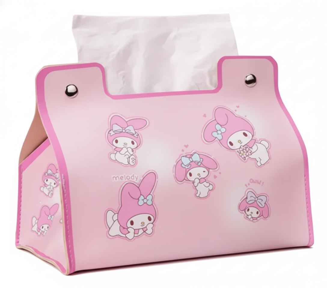 Porta Pañuelos Desechables Kuromi & My Melody