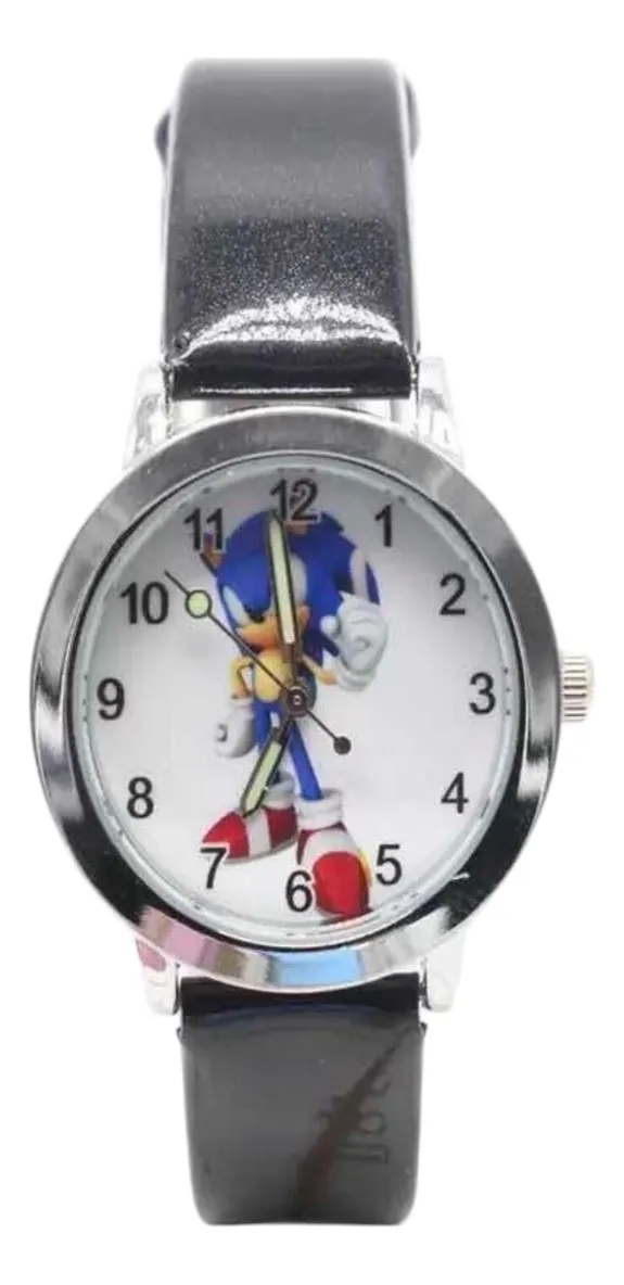 Reloj Infantil Sonic con Pulsera de Cuerina