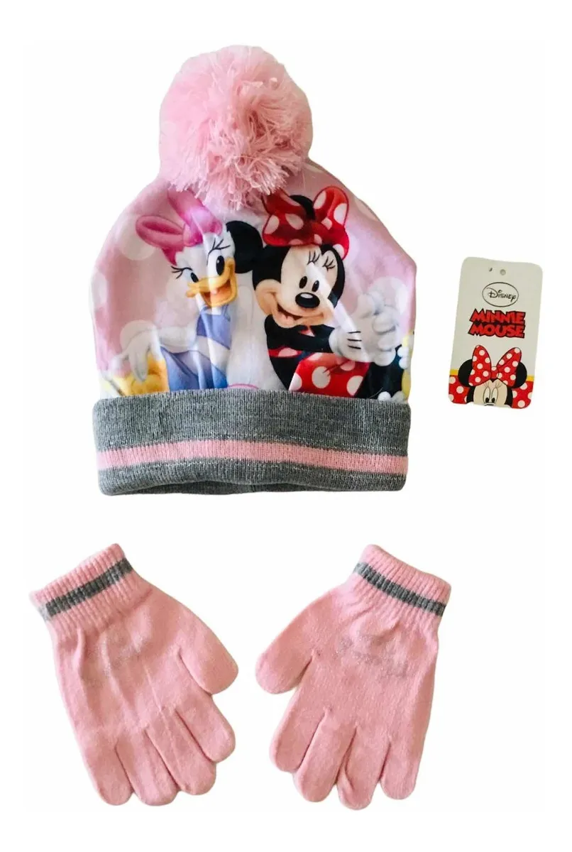 Set de Gorro y Guantes Disney para Niñas (3 a 8 Años)
