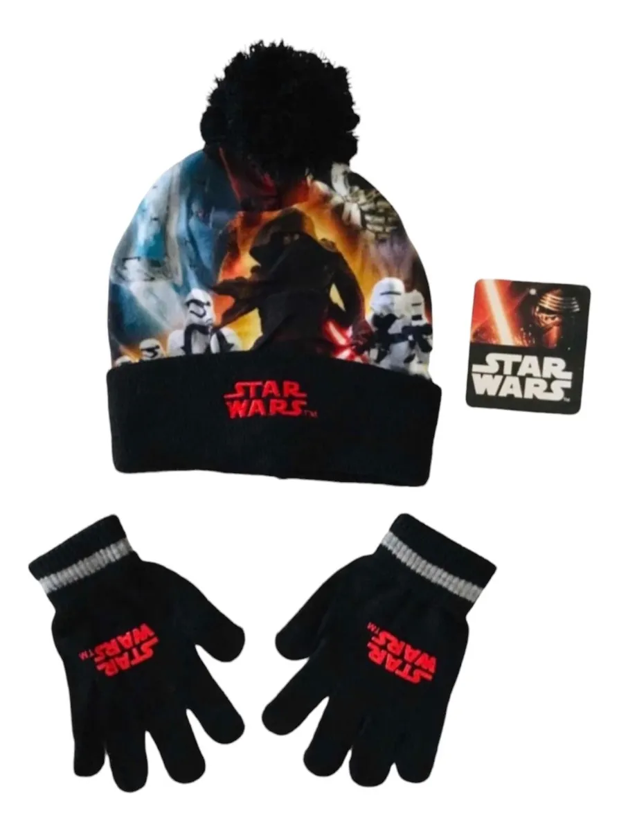 Gorro Y Guantes Disney Star Wars Para Niños De 3 A 8 Años