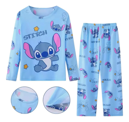Pijama Largo 2 Piezas Stitch