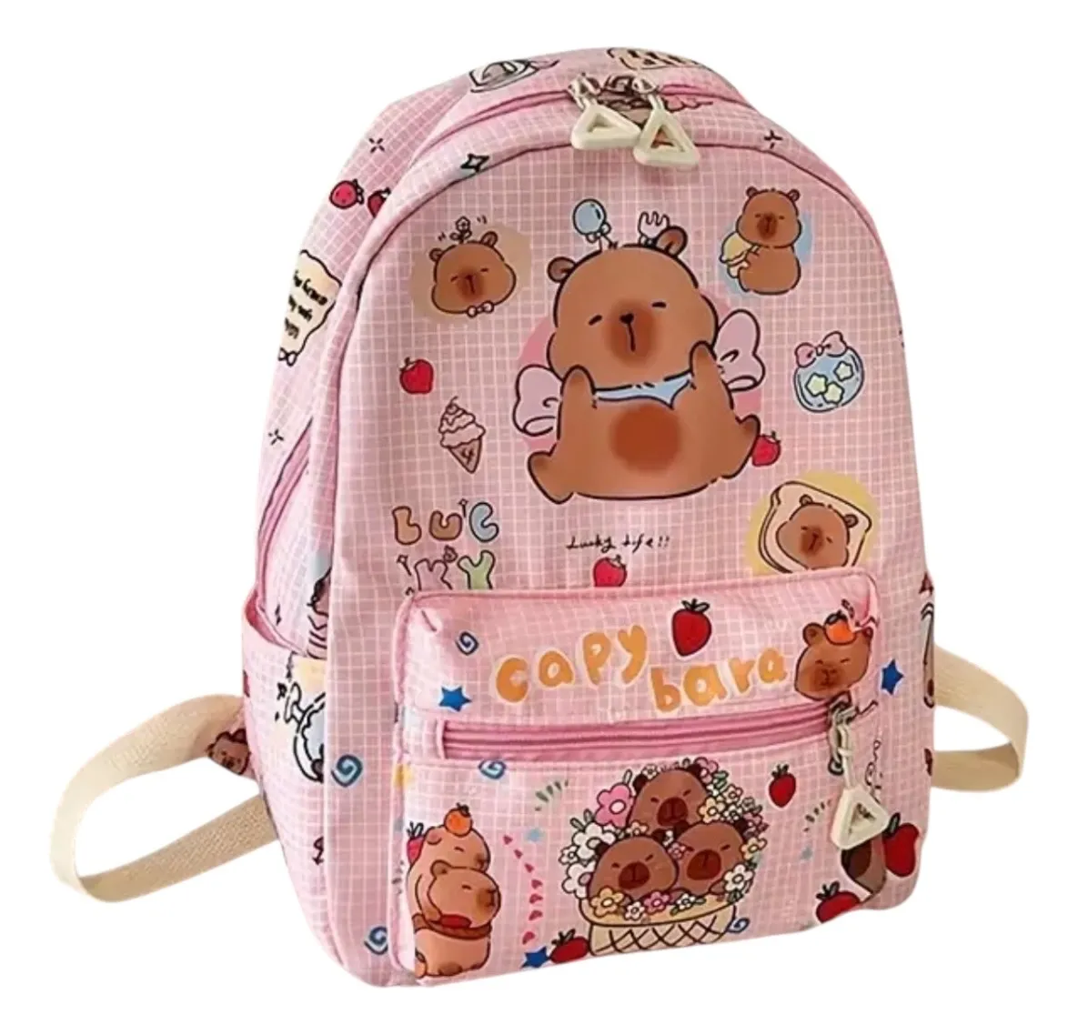 Mochila Escolar Capibara Para Niños