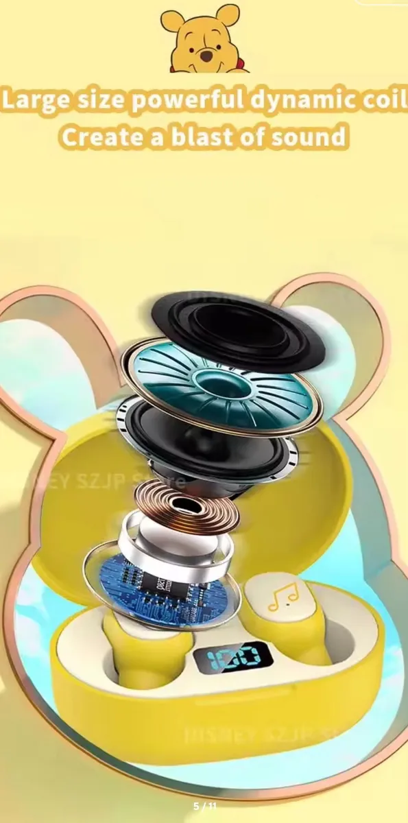 Audífonos Inalambricos Winnie The Pooh