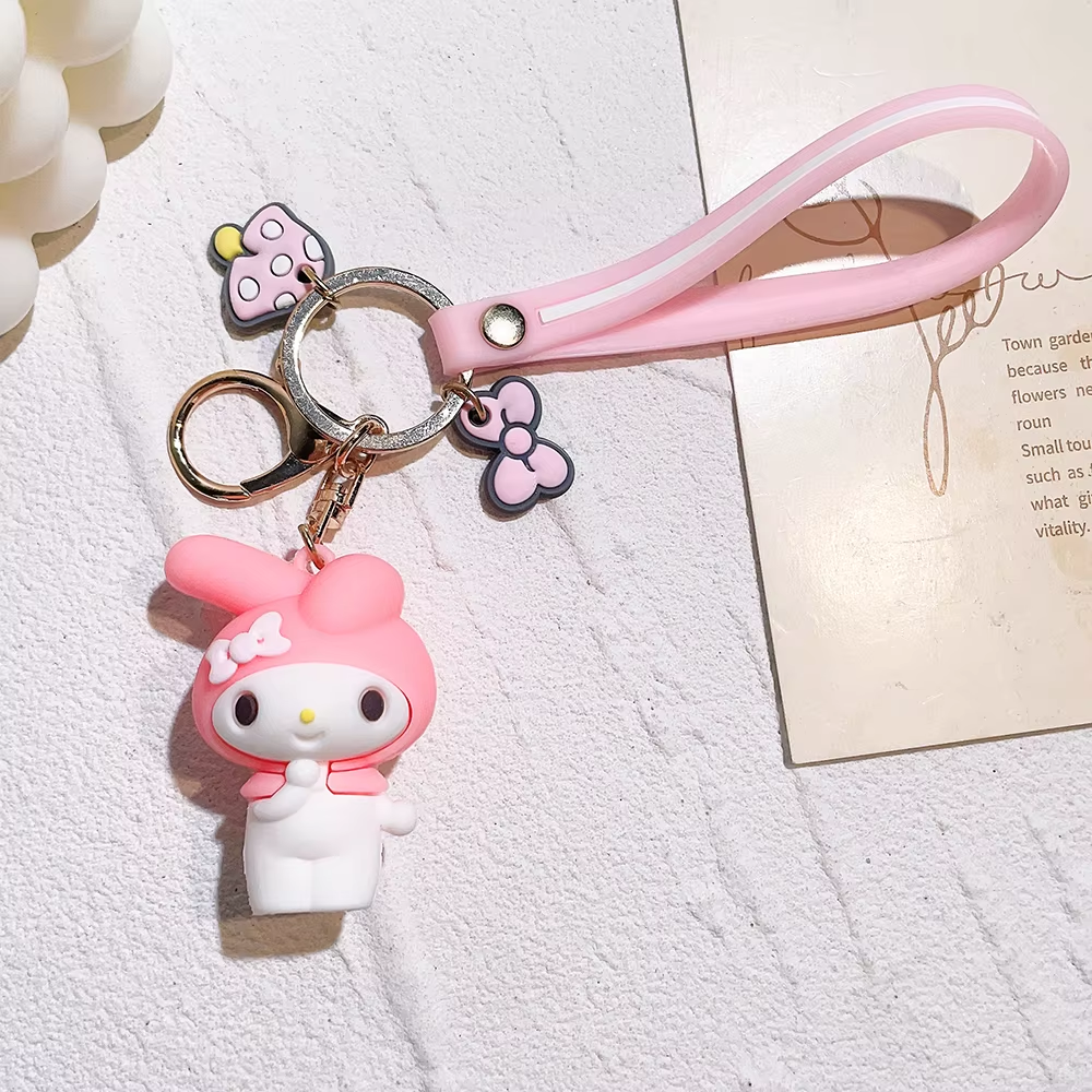 Llaveros Sanrio con correa de Silicona