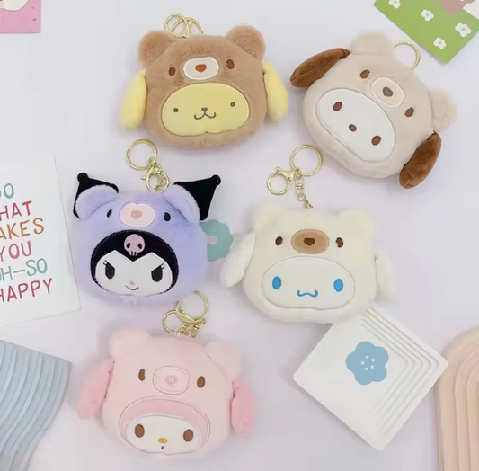 Monedero Llavero Felpudo Sanrio