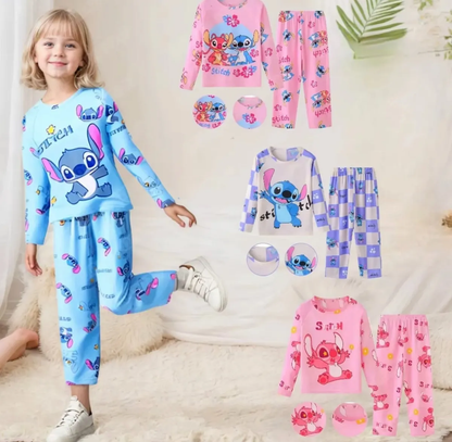 Pijama Largo 2 Piezas Stitch