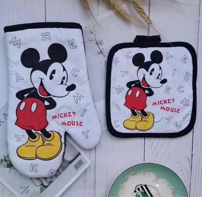 Set Guante y Agarradera de Cocina Mickey Mouse
