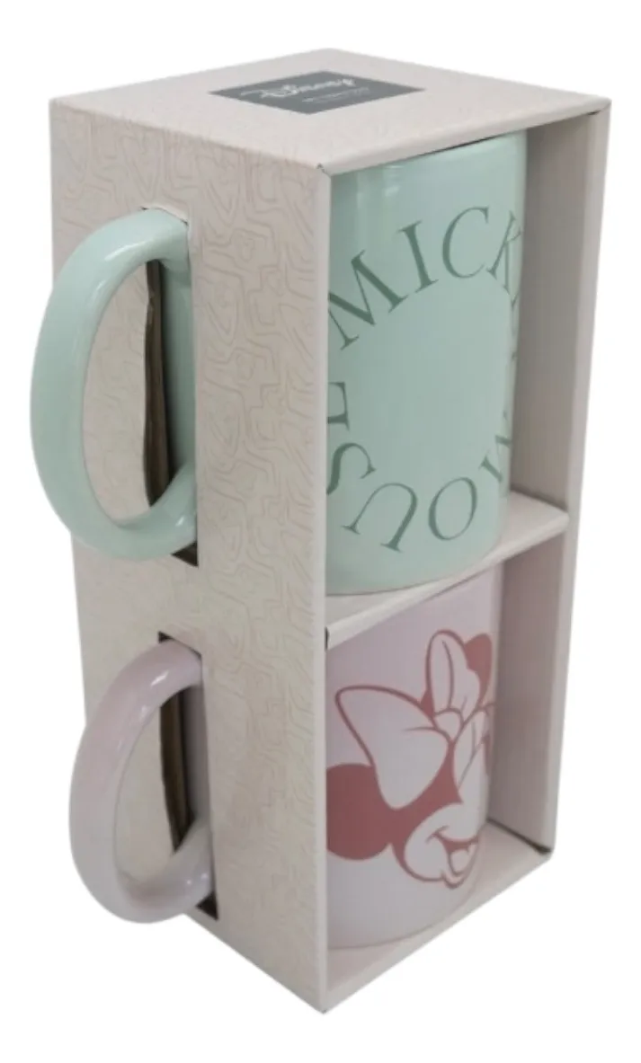 Set Tazón Dúo Minnie Y Mickey Mouse 330ml