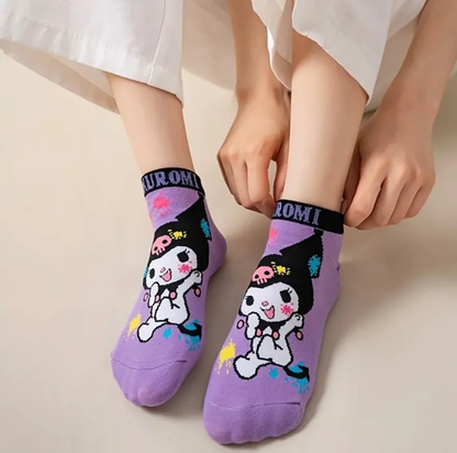 Set 5 Pares Calcetines Sanrio Variedades