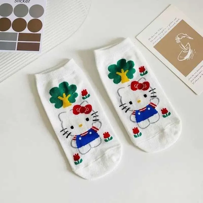 Set 5 Pares Calcetines Sanrio Variedades