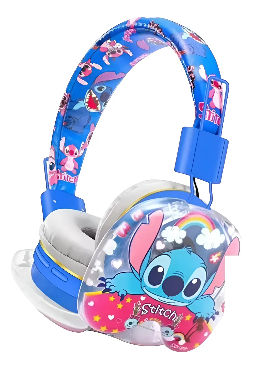 Audífonos Inalambricos Stitch Con Bluetooh Infantil