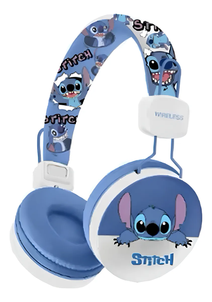 Audífonos Inalambricos Stitch Con Bluetooh Infantil