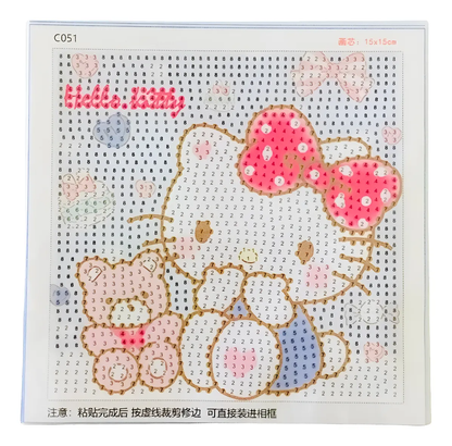 Kit de Pintura Diamante 5D Sanrio Infantil DIY