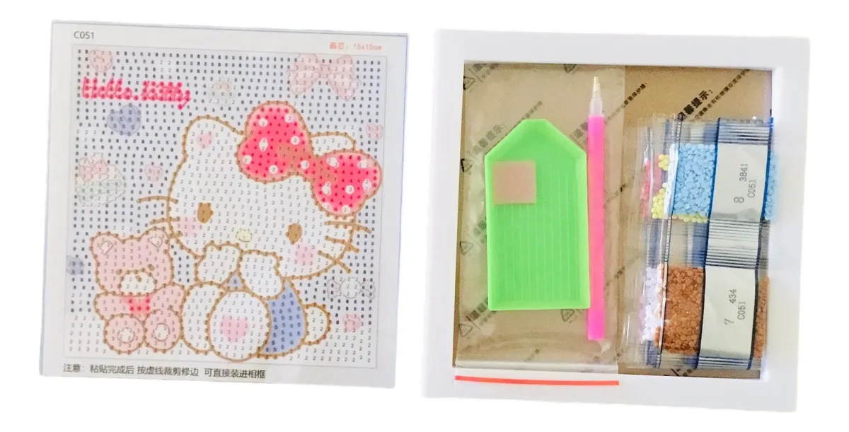 Kit de Pintura Diamante 5D Sanrio Infantil DIY