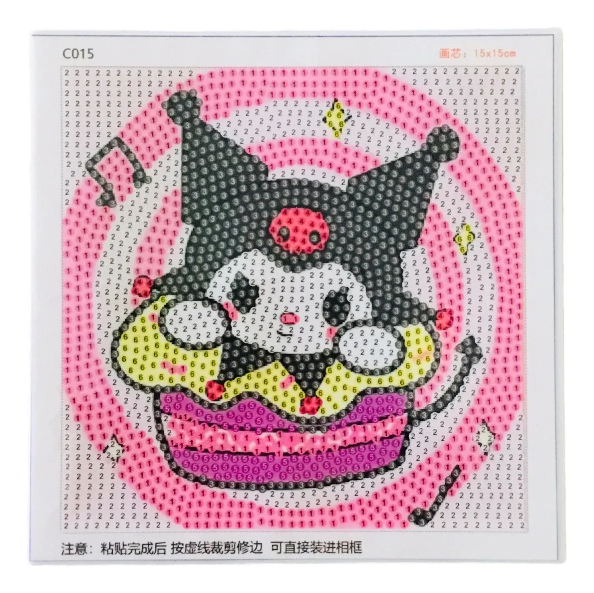 Kit de Pintura Diamante 5D Sanrio Infantil DIY