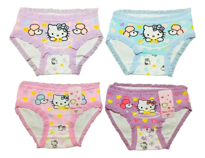 Set de Calzones Sanrio Infantil 4 Unidades de Algodón