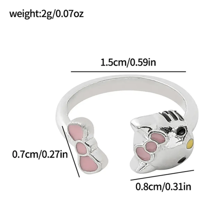 Anillos Hello Kitty Ajustables
